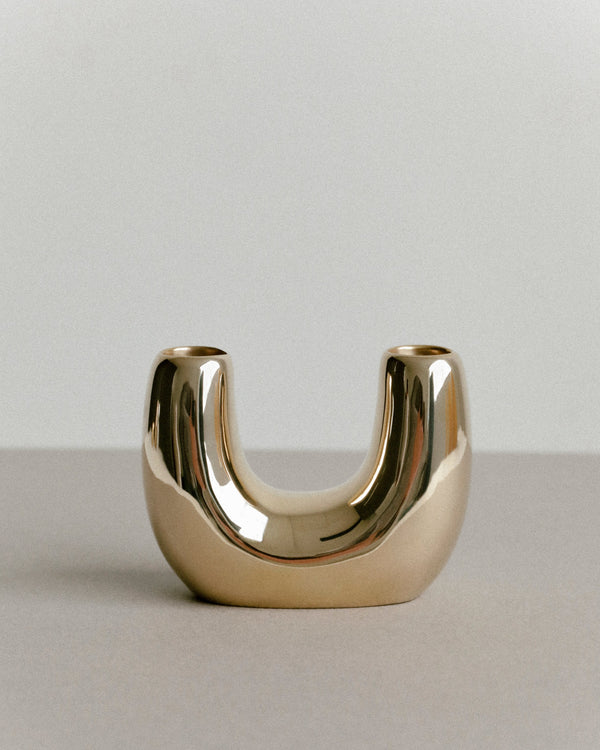 Dinosaur Designs Metal Mini Branch Vase Brass