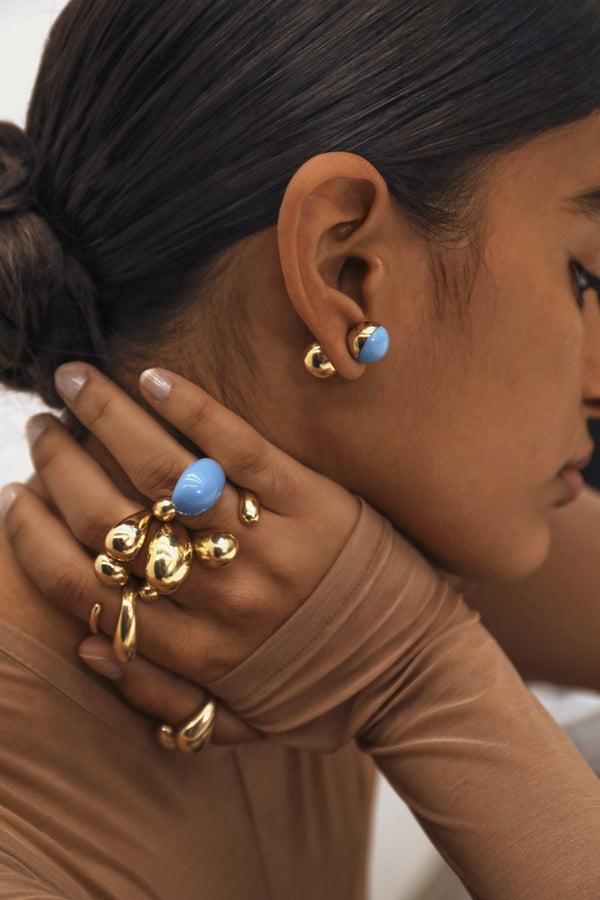 Dinosaur Designs Mungbean Ring Nano-Coated Brass