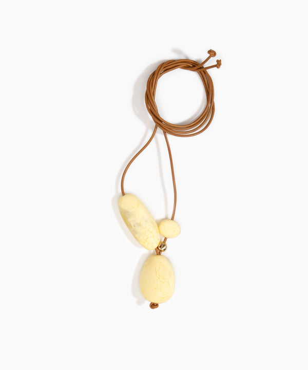 dinosaur designs Rock Cluster Pendant Cream