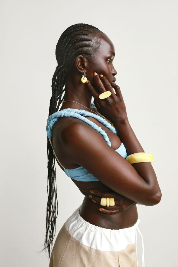 Dinosaur Designs Shield Ring Chalk Swirl