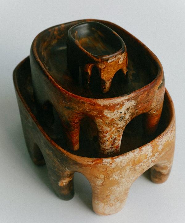 Dinosaur Designs Small Branch Bowl Light Horn