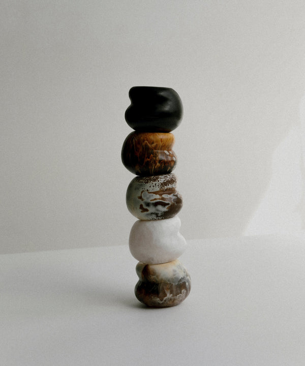 Dinosaur Designs Small Chestnut Vase Cream