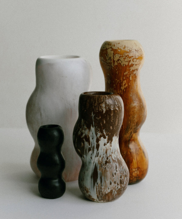 Dinosaur Designs Small Mountain Vase Black