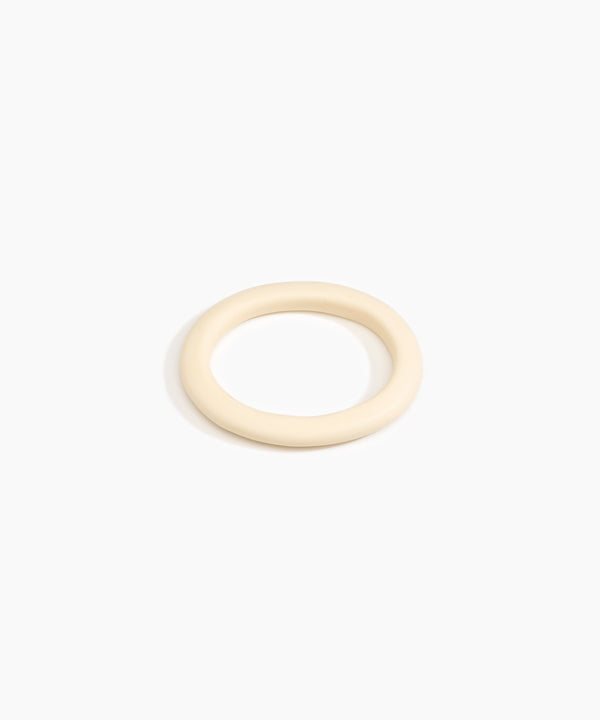 dinosaur designs Small Organic Oval Bangle Cream