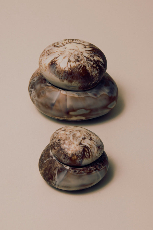 Dinosaur Designs Small Pebble Jar Cream