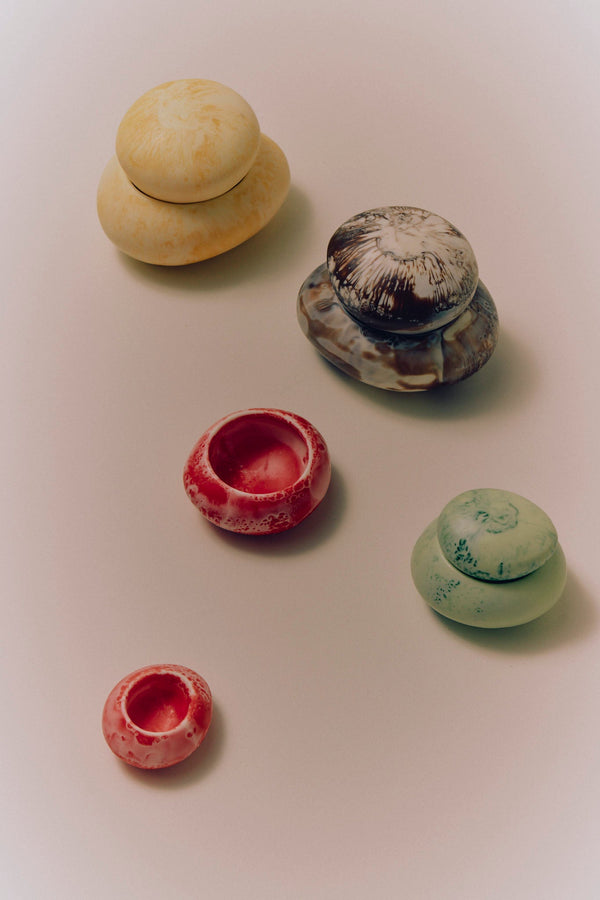 Dinosaur Designs Small Pebble Jar Cream