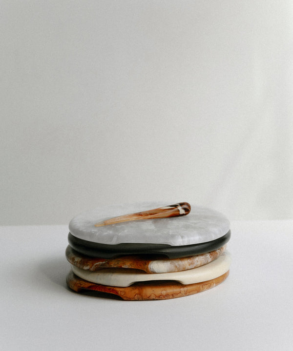 Dinosaur Designs Temple Cheese Platter Cream