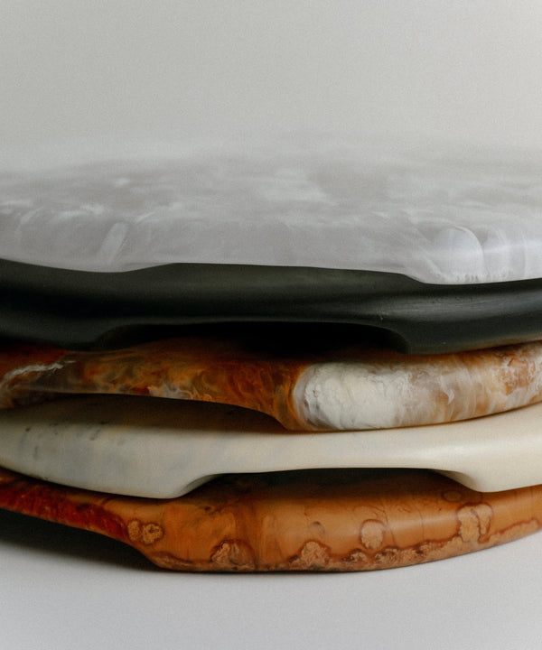 Dinosaur Designs Temple Cheese Platter Cream