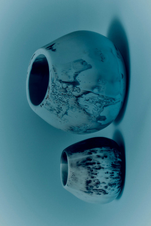 Dinosaur Designs Volcanic Vase Chalk Swirl