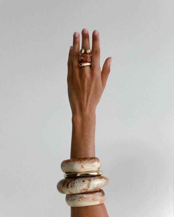 Dinosaur Designs Wishbone Bangle Nano-Coated Brass