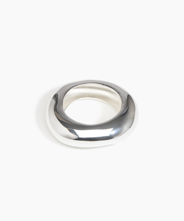 dinosaur designs Large Drift Bangle Silver-Plated Brass