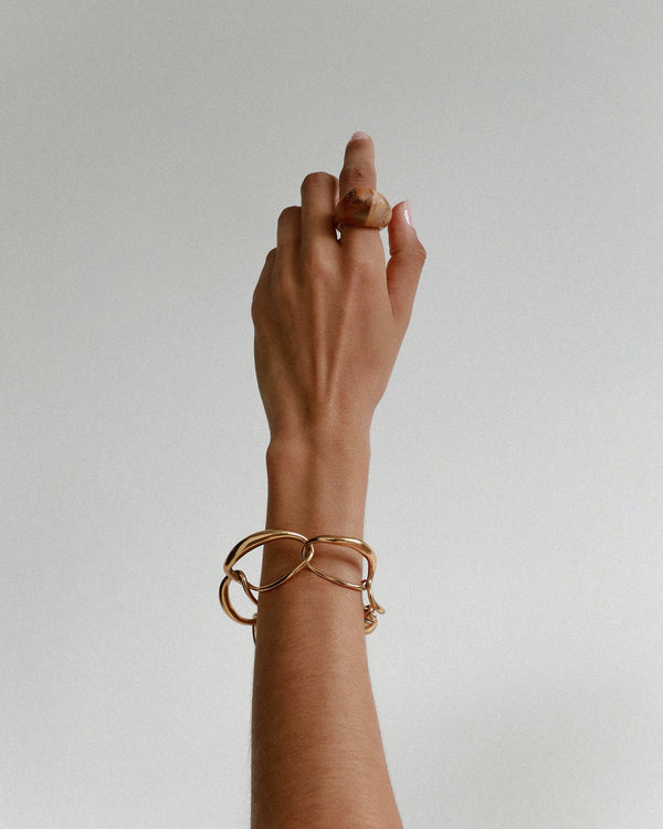 Dinosaur Designs Liquid Chain Bracelet 24k Gold-Plated Brass