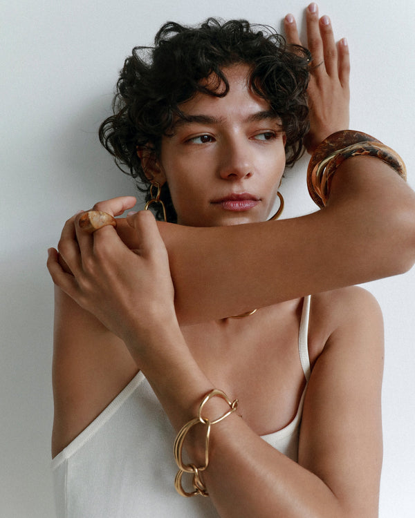 Dinosaur Designs Liquid Chain Bracelet 24k Gold-Plated Brass