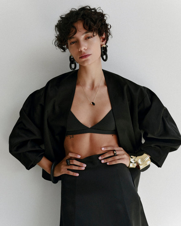 Dinosaur Designs Medium Dimpled Bangle Silver-Plated Brass