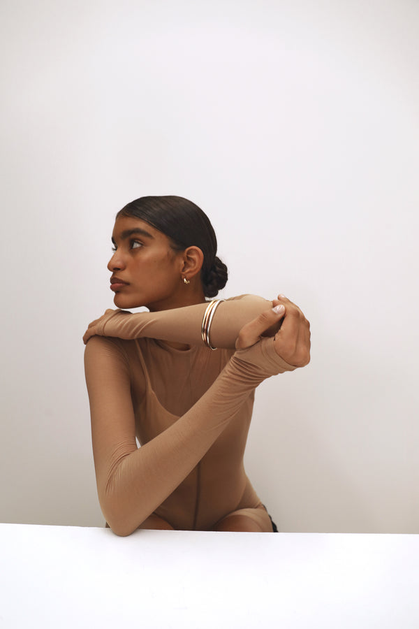 Dinosaur Designs Medium Liquid Loop Earrings Silver-Plated Brass