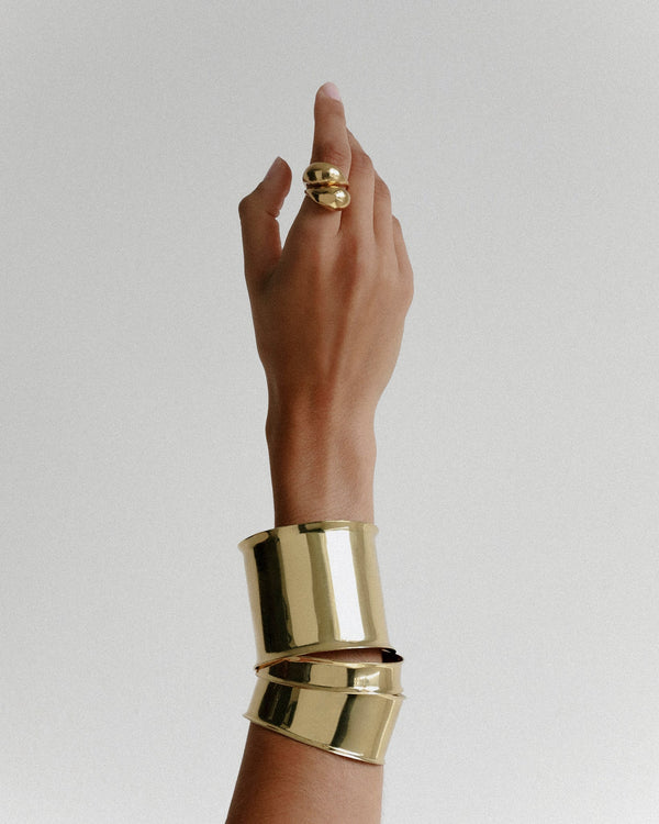 Dinosaur Designs Narrow Voyage Bangle Nano-Coated Brass