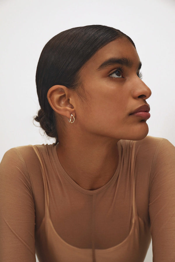 Dinosaur Designs Small Corda Earrings Nano-Coated Brass