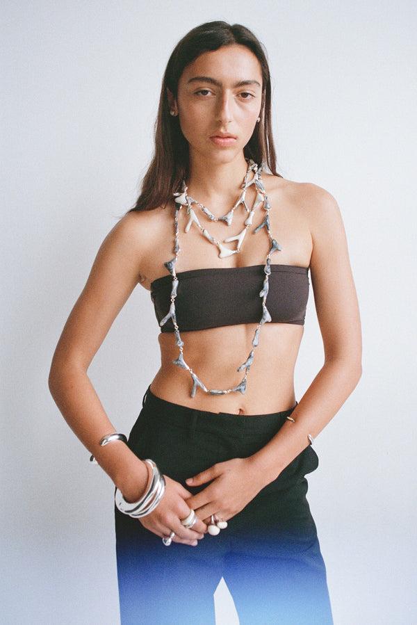 Dinosaur Designs Small Drift Bangle Silver-Plated Brass