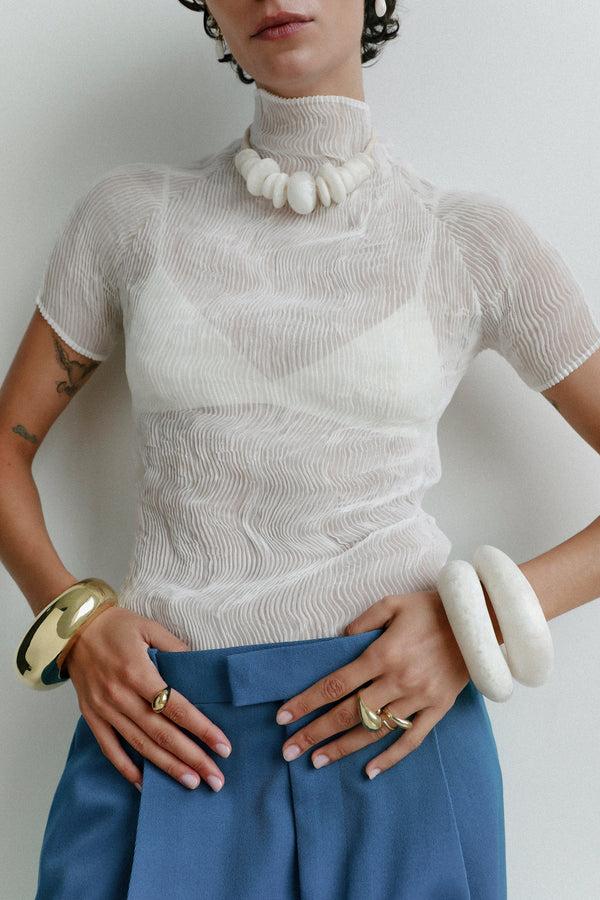 Dinosaur Designs Small Mungbean Ring Nano-Coated Brass