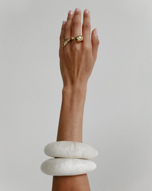 Dinosaur Designs Small Mungbean Ring Nano-Coated Brass