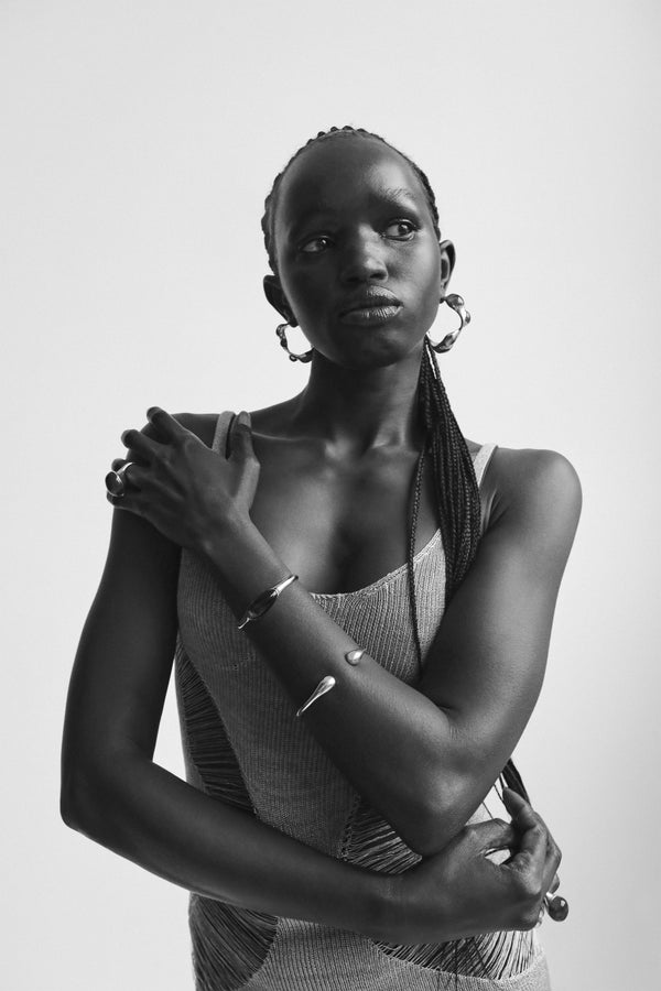 Dinosaur Designs Watercolor Hoop Earrings Clear Strawberry