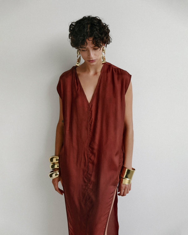 Dinosaur Designs Wide Voyage Bangle Nano-Coated Brass