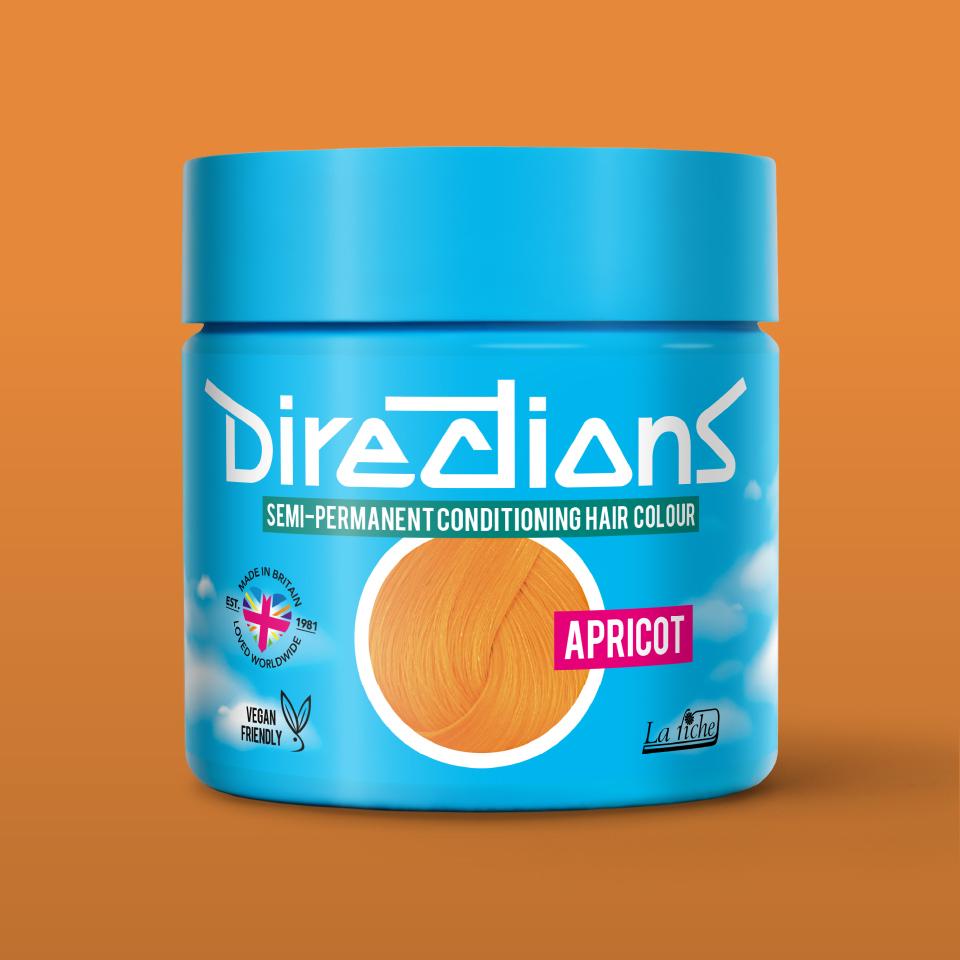directions hair colour Apricot Semi-permanent hair colour