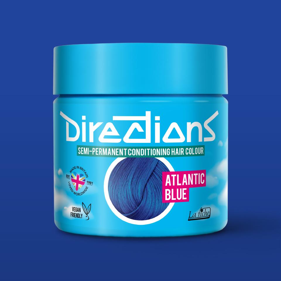 directions hair colour Atlantic Blue Semi-permanent hair colour