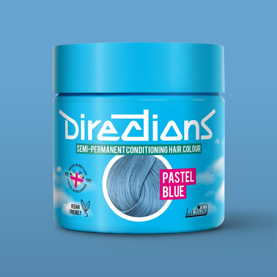 directions hair colour Pastel Blue Semi-permanent hair colour