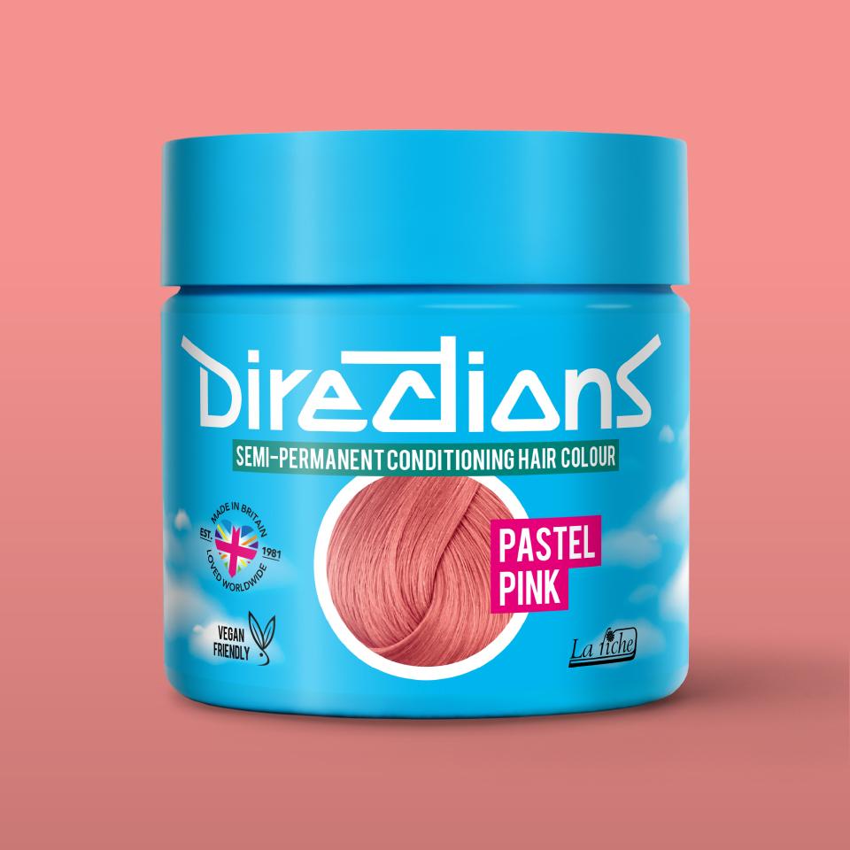 directions hair colour Pastel Pink Semi-permanent hair colour