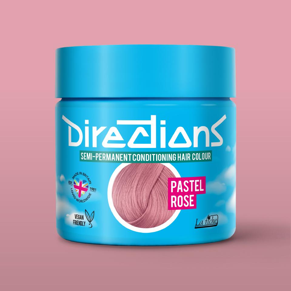 directions hair colour Pastel Rose Semi-permanent hair colour