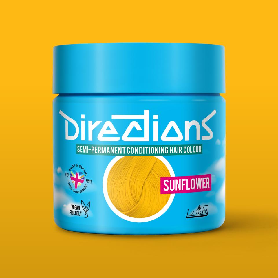 directions hair colour Sunflower Semi-permanent hair colour