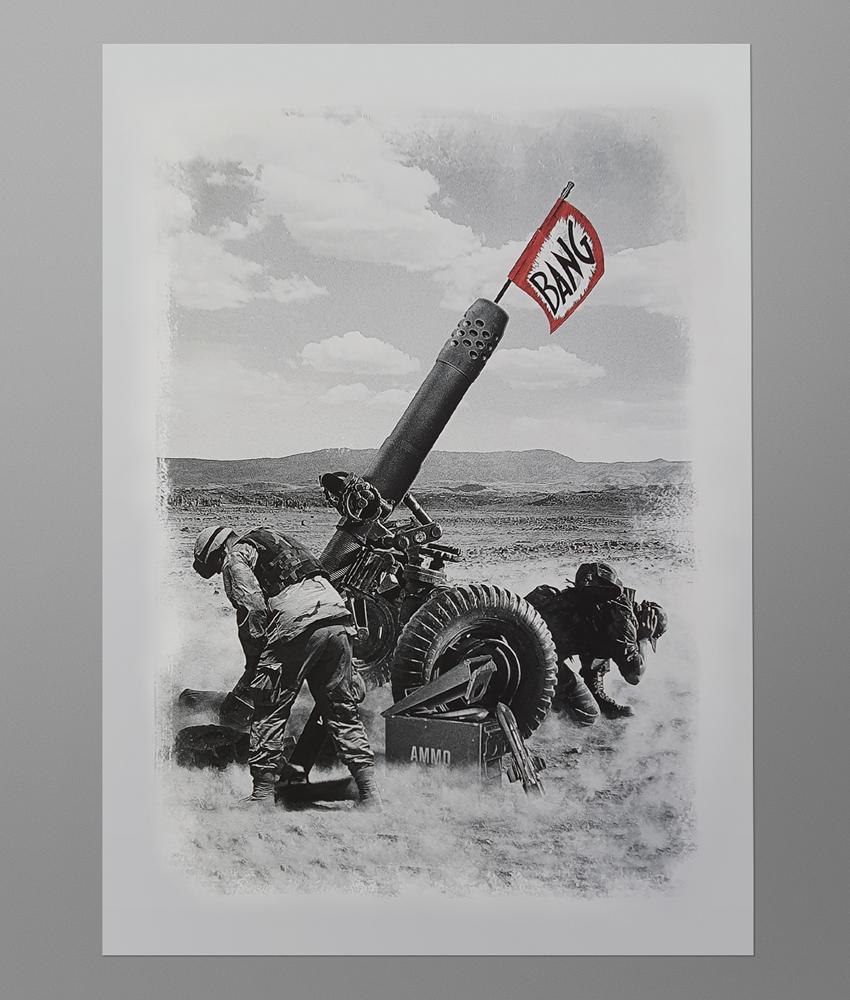 dirty velvet Heavy Artillery Art Print