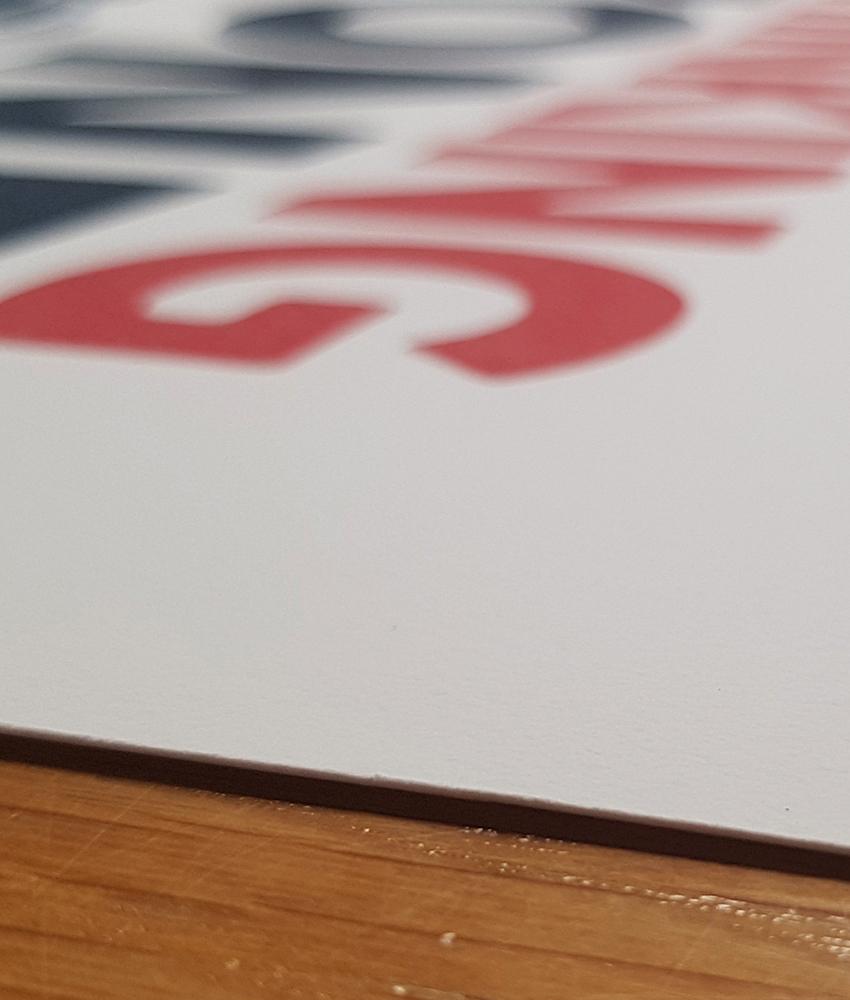 Dirty Velvet No Thinking Zone Art Print