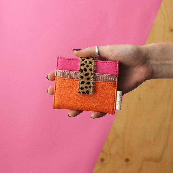 disaster designs Animal Cheetah Print Fold Over Purse