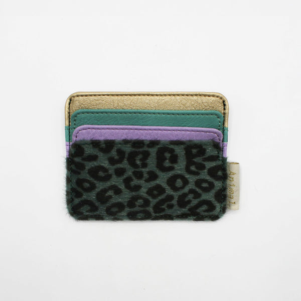 Disaster Designs Animal Lilac Leopard Print Card Holder