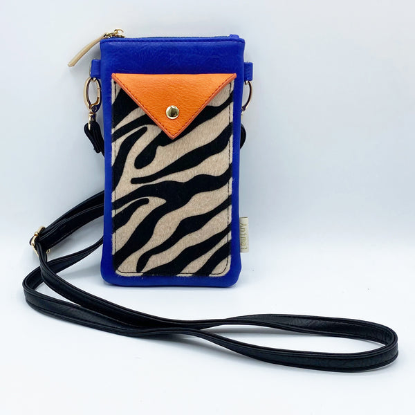Disaster Designs Animal Print Blue Zebra Phone Wallet