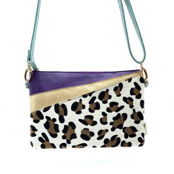 Disaster Designs Animal Print Purple Leopard Print Clutch