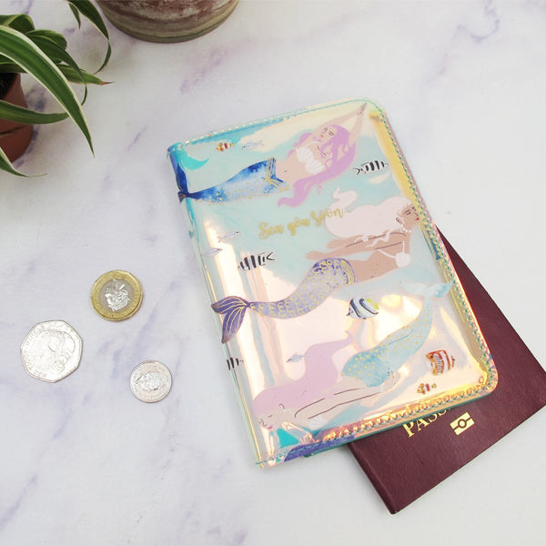 Disaster Designs By The Sea Mermaid Passport Holder
