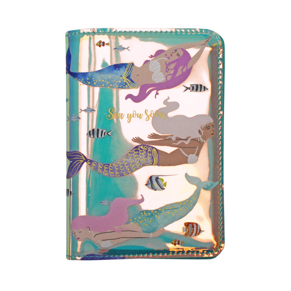 Disaster Designs By The Sea Mermaid Passport Holder