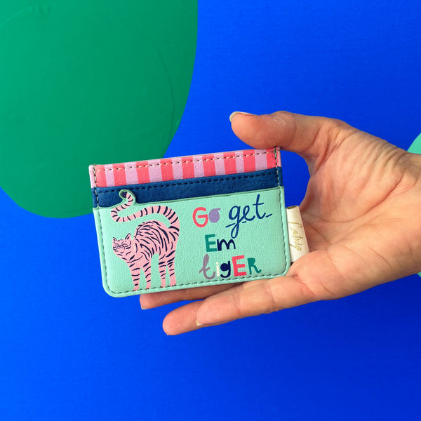 Disaster Designs Catnip 'Go Get 'Em Tiger' Card Holder