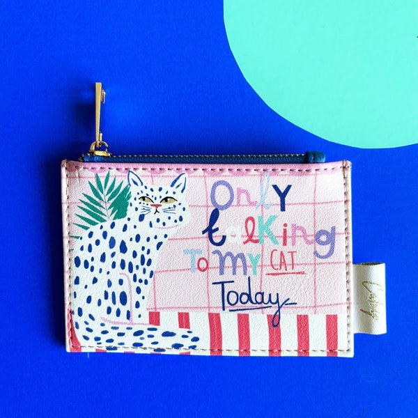 Disaster Designs Catnip 'Only Talking To My Cat' Zip Purse