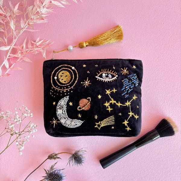 disaster designs After Dark Black Makeup Bag