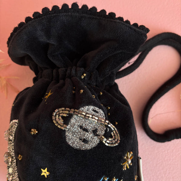 Disaster Designs After Dark Black Pouch