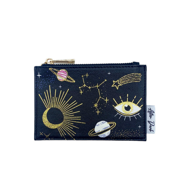Disaster Designs After Dark Black Zip Purse