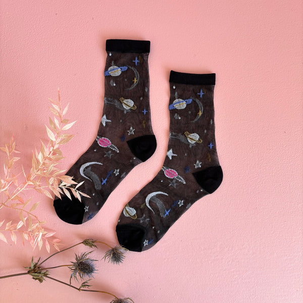disaster designs After Dark Sheer Socks
