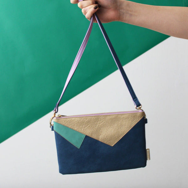 disaster designs Animal Print Gold Clutch Bag