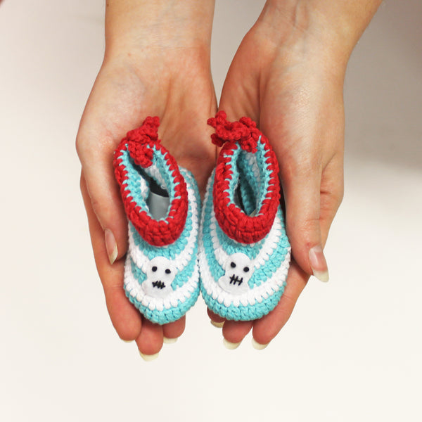 disaster designs Bunny Booties 0-6 Months