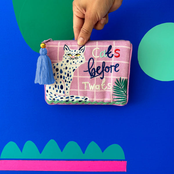 disaster designs Catnip 'Cats Before Twats' Purse