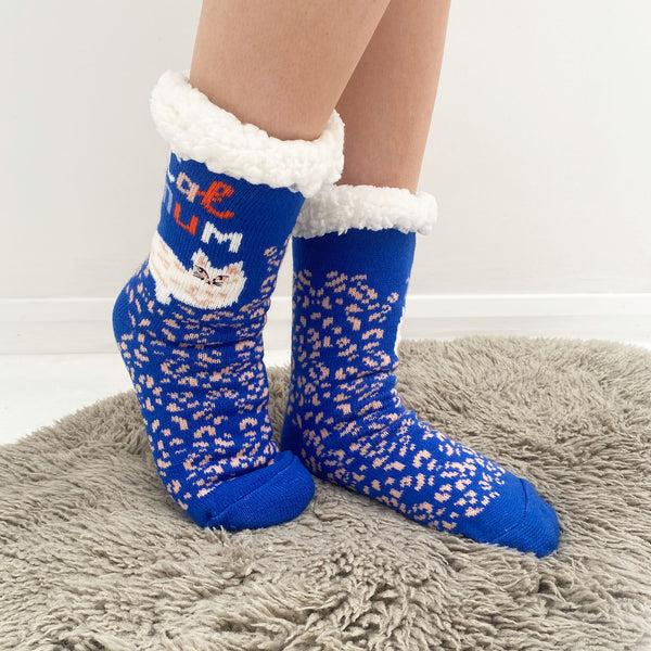 Disaster Designs Catnip Cozy Slipper Socks